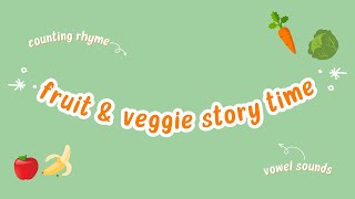 Fruit amp Vegetable Story Time  Vowel Sounds quotAmaras Farmquot by JaNay Brown Wood and More [upl. by Kurth]