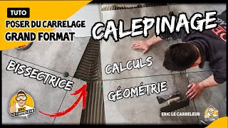 Poser du carrelage  Un calepinage délicat  implantation calculs géométrie [upl. by Lagas495]