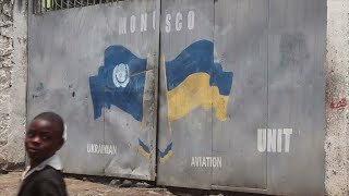 Départ des Casques bleus ukrainiens de Goma  les Congolais disent comprendre la décision [upl. by Eerok615]