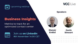 LinkedIn Live recording Business Insights  Metrics to track for an optimized contact center [upl. by Etnomaj]