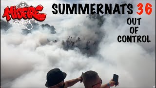 Summernats 36 gets WILD  burnouts fire amp cars kicked out [upl. by Heyra]