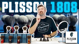 Plisson 1808 Traditional Wet Shaving Brushes Spotlight  MADE IN FRANCE [upl. by Eidde675]