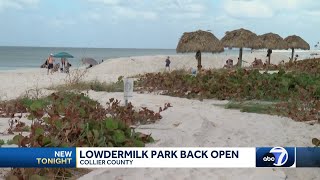 Lowdermilk Beach Park reopens after Hurricane Milton [upl. by Yttiy]