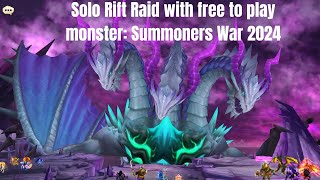 50k views  20K reactions Solo Rift Raid 2024 with FreetoPlay MonstersSummoners War F2P Strategy [upl. by Adnocahs698]