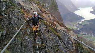 Via Ferrata Linedanser [upl. by Gnurt]