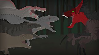 TRex Spino Giga amp IndominusRex VS Ultimasaurus  Jurassic World Battle Animation 33 [upl. by Tri]