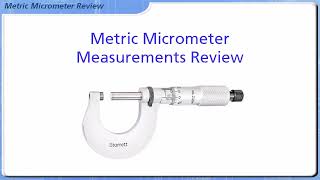 Metric Micrometer Measurements Review [upl. by Annuhsal935]