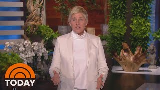 Ellen DeGeneres Says Her Show Is ‘Starting New Chapter’ After Workplace Scandal  TODAY [upl. by Lah]