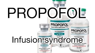 Propofol pharmacology  propofol infusion syndrome anesthesia propofol pharmacology [upl. by Ydnir]