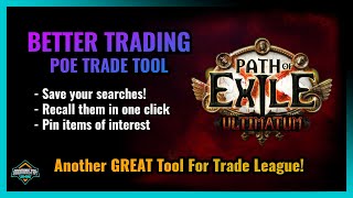 Path of Exile SAVE Your Searches on POE Trade Bring Them Back Up With ONE Click [upl. by Cherri]