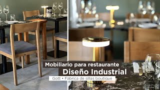 Diseño Industrial amp Mobiliario Diseño de silla quotAriel IIquot para restaurante italiano Gott sillas [upl. by Alomeda57]