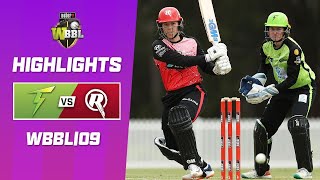 Sydney Thunder v Melbourne Renegades  WBBL09 [upl. by Akirea914]