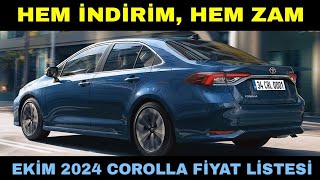 TOYOTA COROLLA FİYAT LİSTESİ  EKİM 2024 COROLLA FİYATLARI  toyotacorolla corolla [upl. by Ellered]