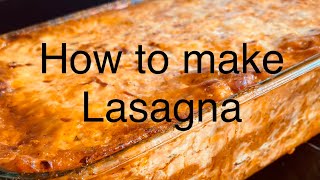 How to make Lasagna  Lasagna with Ricotta Cheese  Deep Dish Lasagna Recipe [upl. by Florinda583]