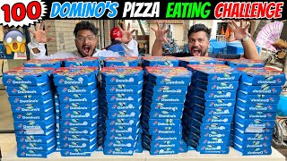 100 DOMINOS PIZZA EATING CHALLENGE😱 5 MILLION SPECIAL FOOD CHALLENGE🔥 Ep709 [upl. by Ahsito]