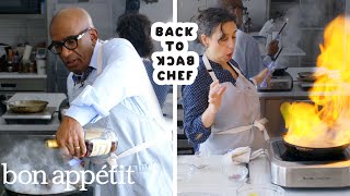 Al Roker Tries to Keep Up with a Professional Chef  BacktoBack Chef  Bon Appétit [upl. by Bailey]