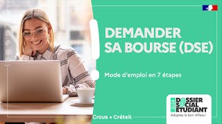 Demander sa bourse DSE  Mode demploi en 7 étapes [upl. by Noteek437]