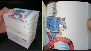 Sonic Prime Flipbook Compilation  Sonic The Hedgehog  FLIPAPER [upl. by Nylodnarb]