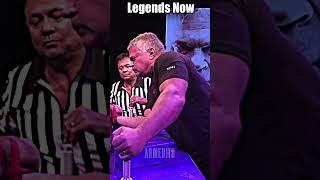 Armwrestling Legends Now Vs Then armwrestling deniscyplenkov devonlarratt johnbrzenk edit [upl. by Llerrehs]