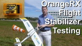 OrangeRx 3Axis Stabilizer Flight Testing  using Bixler Glider [upl. by Borden]