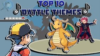 Top 10 Battle ThemesMusic in Pokémon [upl. by Adlee18]