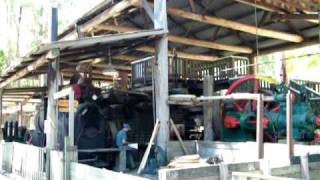 Steam in the Bush Sawmill Building cu  Timbertown NSW [upl. by Eriha]