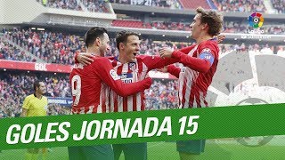 Todos los goles de la Jornada 15 LaLiga Santander 20182019 [upl. by Asaret10]