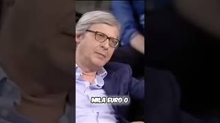 SGARBI “DOV’È IL RISPETTO PER I POVERI” 🔥😱 sgarbi politica meloni salvini business ita [upl. by Minsat]