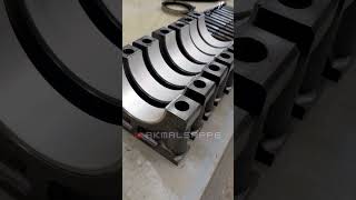 Install crankshaft engine Caterpillar engine dieselengine [upl. by Seugirdor]