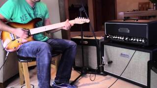 Brunetti Mercury 50W Head Demo  More awesome playing from Tom Quayle [upl. by Eanert667]