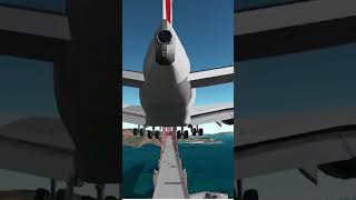 GeoFS Simulator HEAVY A380 Landing on the Golden Gate Bridge a380 aviation geofs [upl. by Huppert]