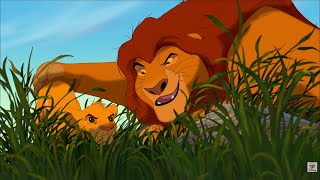 Simba Pouncing Lesson  The Lion King 1994  3D HD [upl. by Anigue]