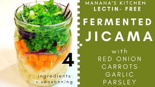 How to Make Fermented Jicama Easy  Fermented Jicama Recipe Prebiotic Rich Food for Gut Health Keto [upl. by Layney914]