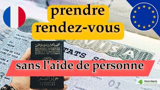 VFS Global France  comment prendre un rendezvous visa France sans laide de personne [upl. by Nafri]