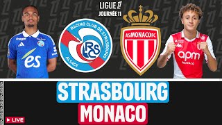 🔴 Strasbourg  Monaco  🎥 Live Match   rcsa asm  J11  Ligue 1 RCSAASM [upl. by Aicilef]