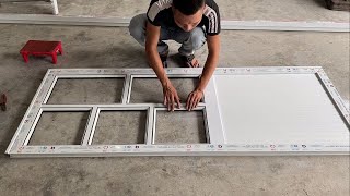 Techniques Building And Assemble Aluminum Door Easy For Newbies [upl. by Enirol698]