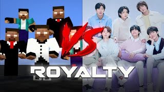 Herobrine Brothers Vs BTS  Herobrine Brothers × Royality 🔥  Royality Edit  zakiexdgaming bts [upl. by Glanti]