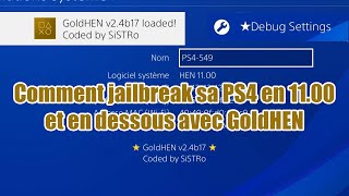 Comment JAILBREAK sa PS4 en 1100 et en dessous [upl. by Acinej]