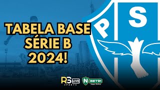 PAPÃO ESTREIA NA SÉRIE B CONTRA O SANTOS CONFIRA A TABELA BASE DA SÉRIE B PARA O PAYSANDU [upl. by Luo]