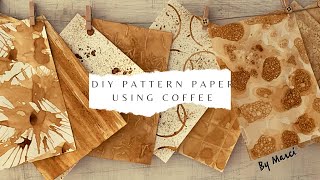 How to create your own pattern paper COFFEE EDITION [upl. by Asiret793]