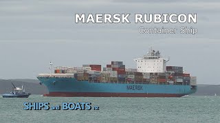 Maersk Rubicon  Container Ship  Auckland New Zealand [upl. by Atinehs]