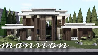 Bloxburg Mansion Modern House  House Build  Roblox [upl. by Caesaria501]