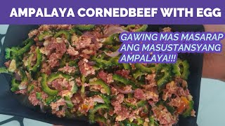 HOW TO COOK AMPALAYA CORNED BEEF WITH EGG [upl. by Almeida]