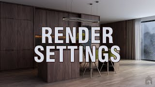 How to Create a Realistic Interior Scene in SketchUp and V Ray quotRENDER SETTINGquot [upl. by Yraeg272]