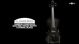 Glasser Carbon Composite Electric Violin Outfit 4 String Black  Gear4music [upl. by Mars]