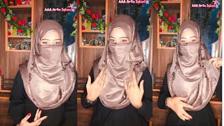 HijabNiqab Tutorial Full Coverage Hijab Style 2024Hijab with Niqab Tutorial2024  AAA Arfa Islam [upl. by Mcneil]