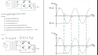 Partie 13 dexercice Redressement Double Alternance À 4 Diodes [upl. by Pansy747]