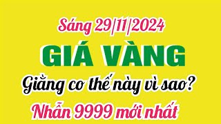 Giá vàng hôm nay 9999 ngày 29 tháng 11 năm 2024 GIÁ VÀNG NHẪN 9999 Bảng giá vàng 24k 18k 14k 10k [upl. by Nitsirhc846]