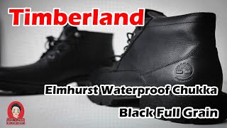 Admin Battz  Unboxing Timberland Elmhurst Waterproof Chukka Black Full Grain [upl. by Oicnaneb]