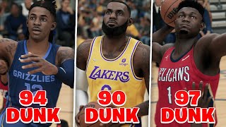 DUNKING With The BEST DUNKER On Every NBA Team  NBA 2K22 [upl. by Llennod]